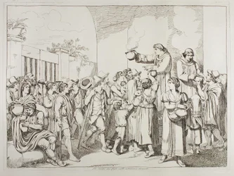 Les aumônes des moines