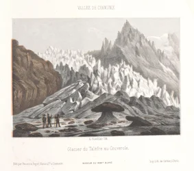 Vue du rocher Couvercle près du glacier de Talèfre