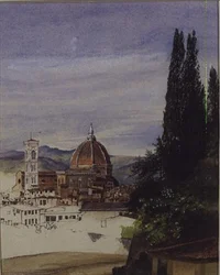 Florence depuis les jardins de Boboli (inachevé)