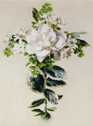 Une croix florale