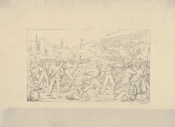 Bataille à Baltimore, 19 avril 1861, de Confederate War Etchings, 1861-63