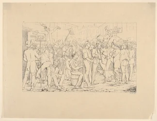 Enrôlement de la Brigade Sickles, New York de Confederate War Etchings