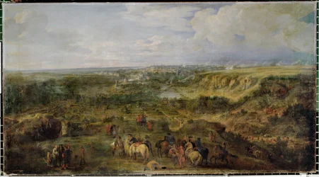 Vue de la ville de Luxembourg, cote des bains de Mansfeld …