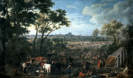 Armée de Louis XIV assiégeant Tournai, par Adam Frans van der Meulen, France et Belgique