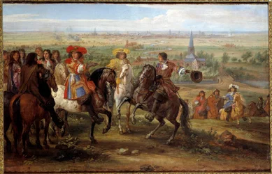 Le roi Louis XIV devant la prieure de Fives au siège de Lille en août 1667