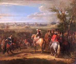 Louis XIV à un siège, vers 1678