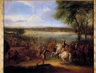 Le Passage du Rhin par Louis XIV (1638-1715) devant Tolhuis 12/07/1672