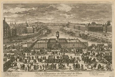 Vue du Pont Neuf à Paris, seconde moitié du XVIIe siècle