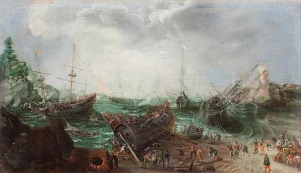Scène de port, vers 1615