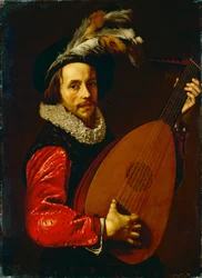 French : Le joueur de luth The lute player