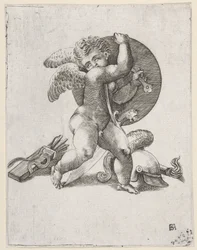 Cupidon avec les armes de Mars, vers 1547-62