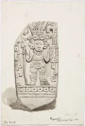 Statue en pierre de Papantla