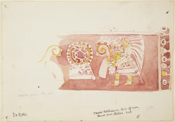 Fresque de la Casa de Barrios, Teopancaxco, Teotihuacan, Mexique