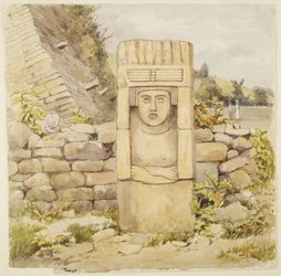 Statue de Teayo, nord Veracruz, Mexique
