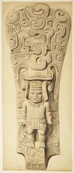 Relief en pierre de Veracruz, Mexique