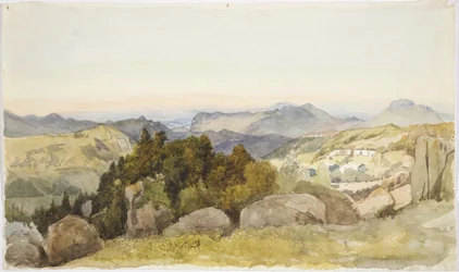 Vue depuis près de Zacualtipan vers le Golfe du Mexique