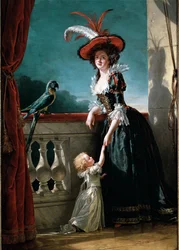 Portrait de Louise Élisabeth de France et de son fils, Don Ferdinand