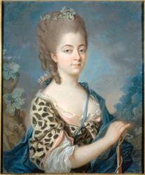 Portrait de Marie-Aurore de Saxe en Diane