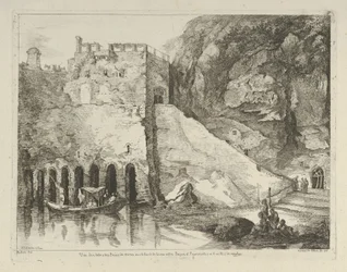Vue des débris des bains de Néron de Différentes vues dessinées d