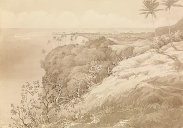 Baie de Matavai et Pointe Vénus, Tahiti, 24 août 1849 [Îles de la Société]
