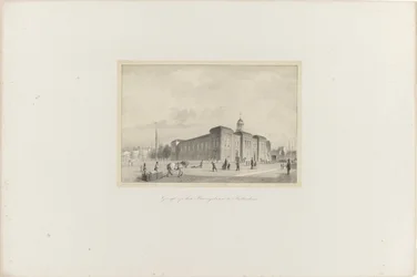 Vue de la Bourse de Rotterdam, 1854