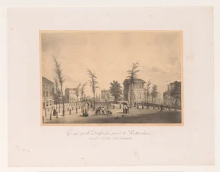 Vue de la porte de Delft à Rotterdam