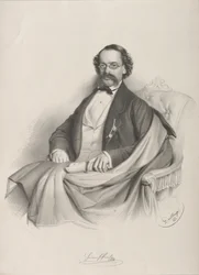 Portrait du violoniste et compositeur Heinrich Proch 1809-1878, 1857