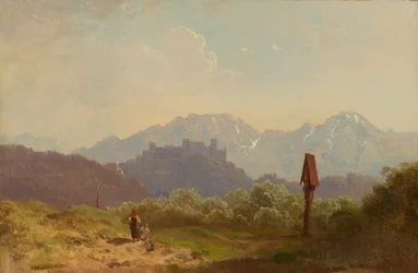 Vue de Salzbourg avec la forteresse Hohensalzburg et l