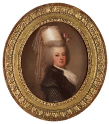 Portrait de la reine Marie-Antoinette de France 1755-1793, 1789