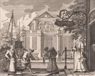 « Diep watersz: strand: staaten en andere bockom » (n° 15 de la série sur la pêche au hareng)