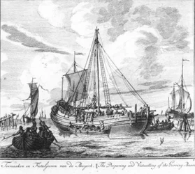 «Toemaaken en fictaljeeren van de buysch» (n° 4 de la série Pêche au hareng)