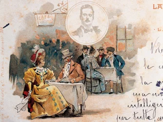 Carte postale par Adolfo Hohenstein créée à l