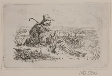 Un voyageur assis