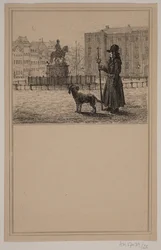 Le veilleur. N° 24 dans Chr. Winther et M. Rørbye, "25 Images pour petits enfants"