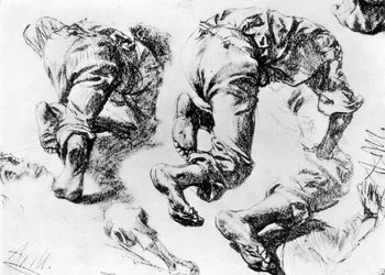 Une page de croquis, 1913