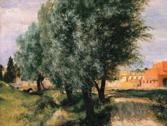 Chantier avec saules