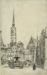 La place du marché à Nysa
