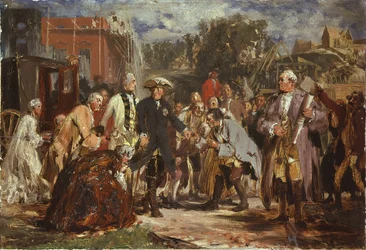 Frédéric le Grand en voyage. Esquisse