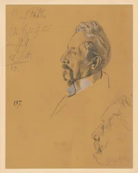 Le comte H. Pückler et le comte A. von Keller. Étude pour le tableau « Le Couronnement de Guillaume Ier à Königsberg »
