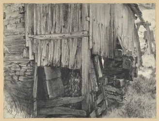 Cabane en bois autour d