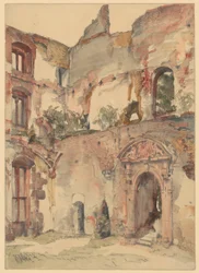 Dans les ruines du château de Heidelberg