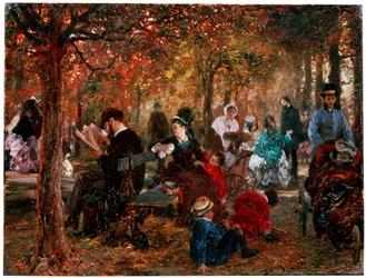 Dans le Jardin du Luxembourg Un souvenir du Jardin du Luxembourg, 1876