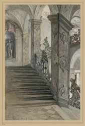 Château de Mirabell, Salzbourg, escalier de Lucas von Hildebrandt
