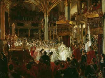 Le Couronnement de Guillaume Ier comme roi de Prusse au château de Königsberg en 1861, 1861