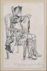 Statue en cire de Frédéric II (œuvre complétée par Schadow) destinée au Cabinet des arts royaux