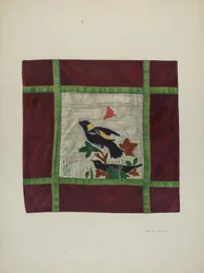 Couverture appliquée (détail), 1941