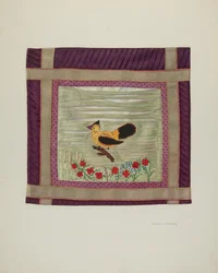 Détail de la couverture appliquée, 1941