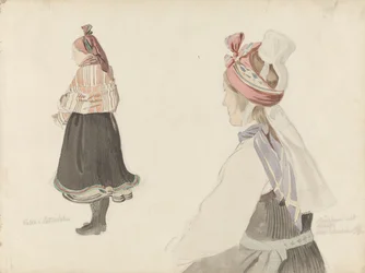 Études de costumes, Valle dans le Setesdal