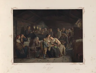 Illustration tirée du livre Norske Folkelivsbilleder d