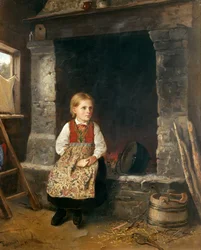 La fille à la cheminée